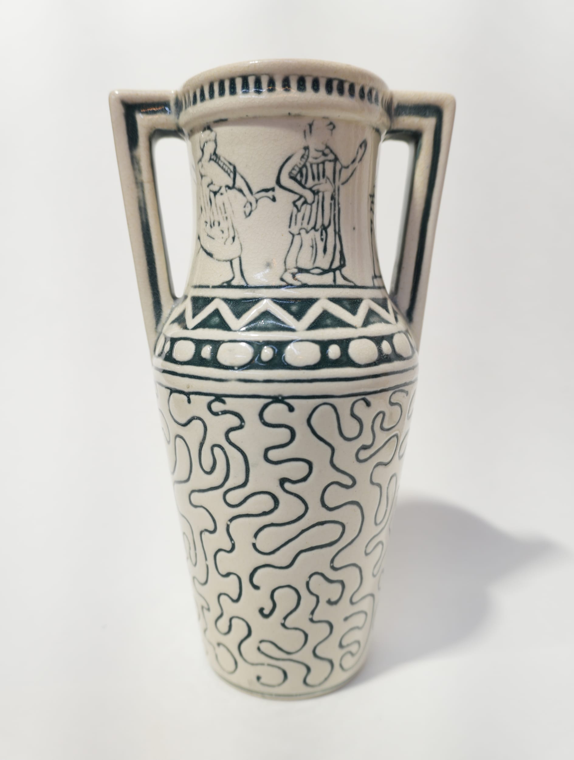 1931 Red Wing Pottery No. 159 Deco Vase, pottery